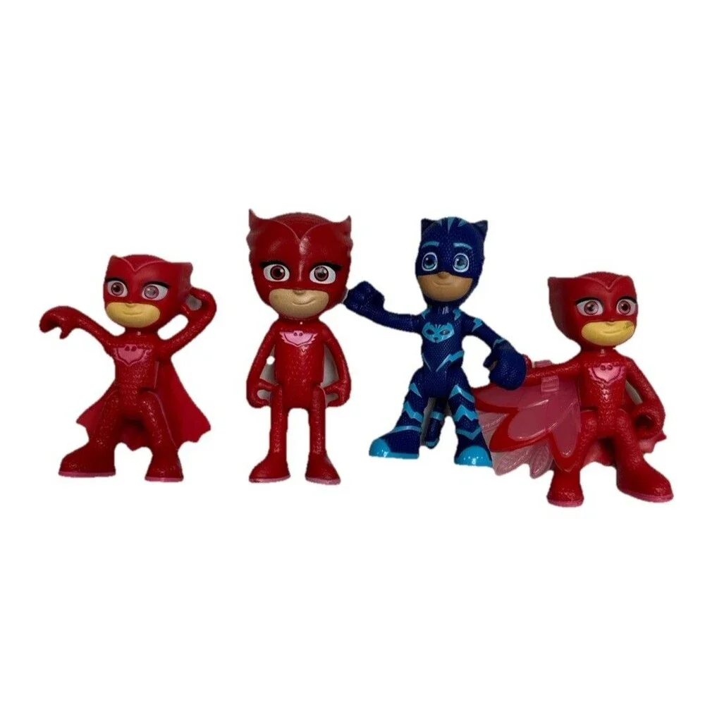 PJ MASKS, Lot Of 4 ,Owlette Figures